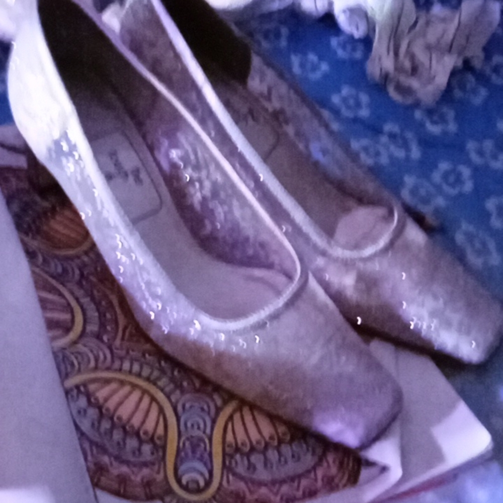 Wedding /Prom Vintage Glitter High Heels